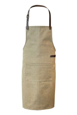 canvas apron green