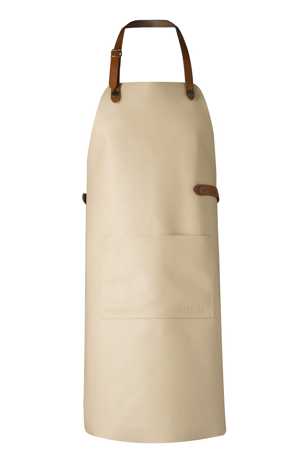 Classic Leather Apron Off White - Crafted Leather