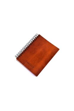 leather notebook cognac