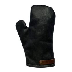 leather oven glove black