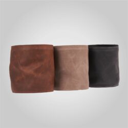leather flower pot